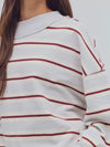 Palm Springs Striped Pullover in Washed Blue Combo