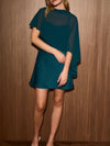 On The Fly Mini Dress in Hunter Green
