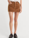 The Better Than Suede Mini Skirt in Cafe Clay