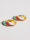 Paloma Colorful Hoop Earrings