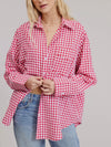 Picnic Club Button Down in Ruby