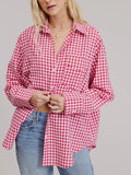 Picnic Club Button Down in Ruby
