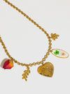 Lantana Locket Charm Necklace