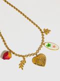 Lantana Locket Charm Necklace
