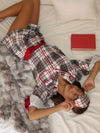 Aurora & Luna PJ Set in Frosted Pine Plaid