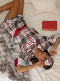 Aurora & Luna PJ Set in Frosted Pine Plaid