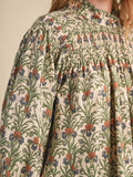 So Yoked To See You Blouse in Cream Garden