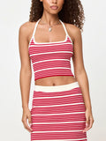 Positano Top in Superbloom Stripe