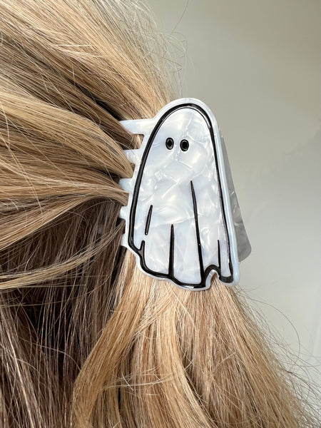 Oversized Bow Hair Clip in Spiderweb