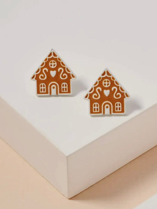 Gingerbread House Studs