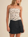 Pick Your Polka Top in Cream