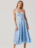 Janie Top in Blue Rust Polkdot