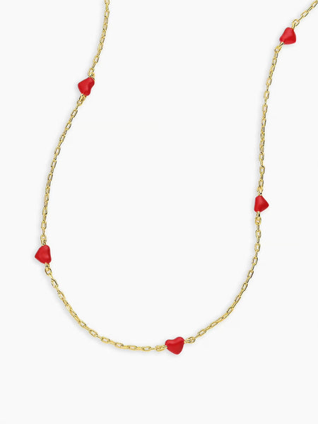 Amour Necklace in Red