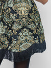 Knightley Mini Dress in Midnight Brocade