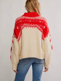 Mythical Sweater in Vanilla Scarlet Combo