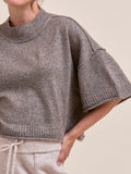 MOCKtauk Will Never Be The Same Sweater in Charcoal Brown
