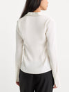 The Satin Femme Shirt in Chalk