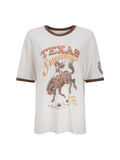 Texas Sweetheart Oversized Biker Tee in Vintage Cream