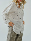 Heart to Heart Button Up in Ivory