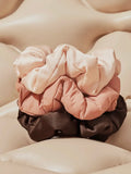 Recycled Fabric Cloud Scrunchies 3pc