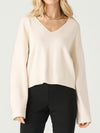 Very Easy V-Neck Sweater in Pearl