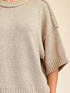 Doing The Most Sweater in Light Gold