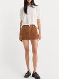 The Better Than Suede Mini Skirt in Cafe Clay