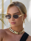 Soho Sunglasses in Gold Brown