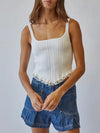 Kennedy Knit Corset Top in Off White
