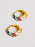 Paloma Colorful Hoop Earrings