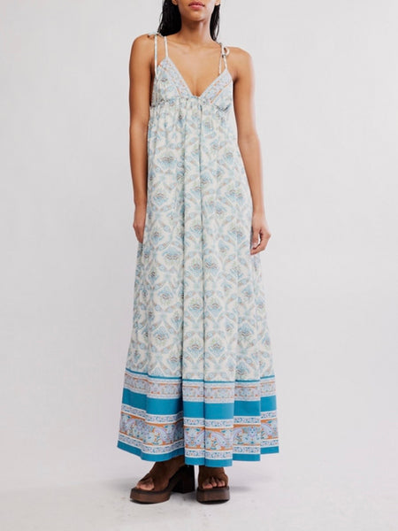 Sorrento Stroll Printed Maxi in Ivory Combo