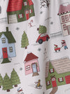 Winter Village Tea Towel