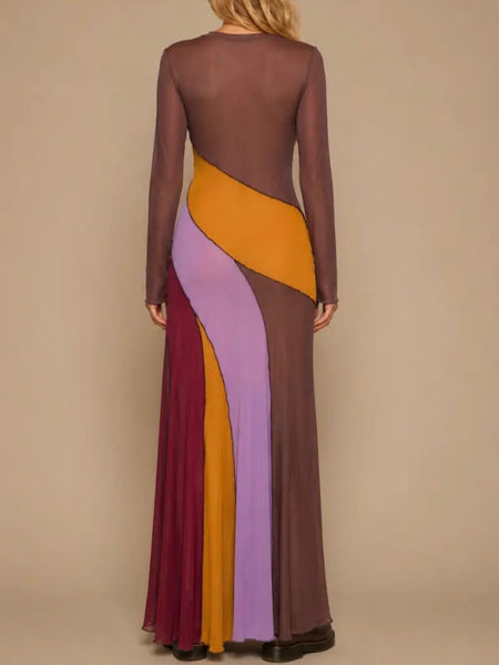 When The Sun Goes Down Maxi in Brown