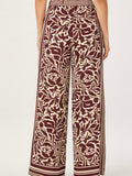 Eva Pants in Brown Tropical