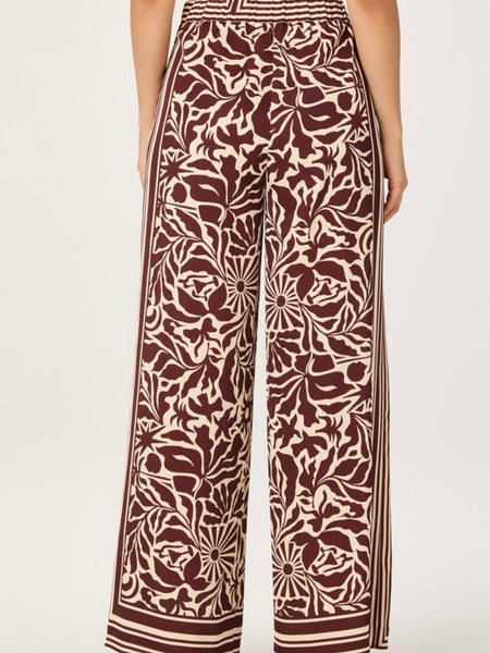 Eva Pants in Brown Tropical