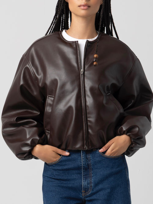 Grand Slam Jacket in Chocolate