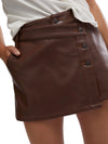 Wynne Vegan Skirt in Chocolate Fondant