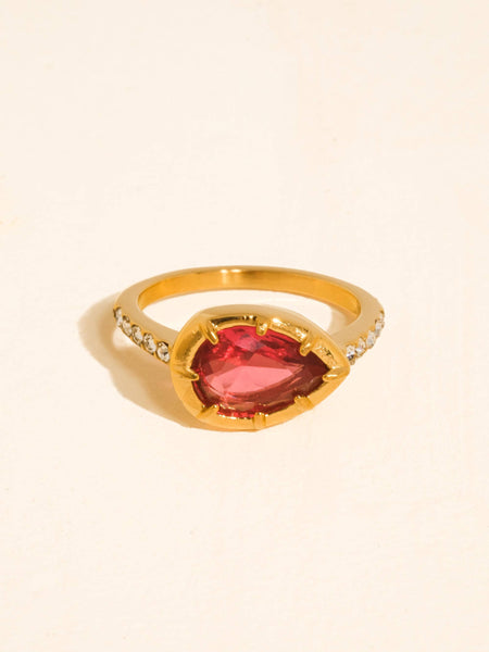 Verdet Gemstone Ring in Pink