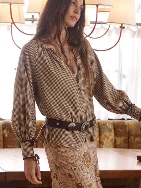 Clandestine Suede Belt in Chocolate
