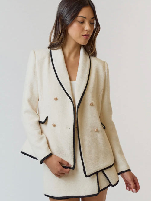 Jackie Approved Blazer in Cream