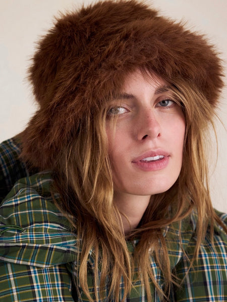 Ice Queen Bucket Hat in Chocolate Cocoa