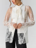 Bali Ophelia Tuxedo Top in Snow Bell