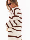 Pismo Sweater in Driftwood Stripe