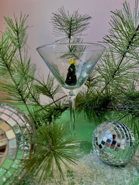 Mini Mercury Glass Tree in Light Blush