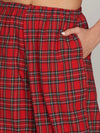 Posh in Plaid Pant in Red