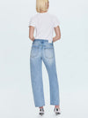 Lexi Mid Rise Bowed Jean in Aries