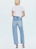 Lexi Mid Rise Bowed Jean in Aries