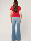 Isla Knit Top in Red