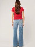 Isla Knit Top in Red