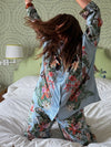 Overslept PJ Set in Wild Jungle Mirage Silky
